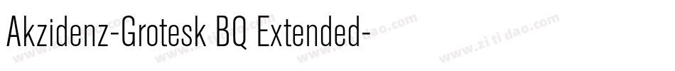 Akzidenz-Grotesk BQ Extended字体转换